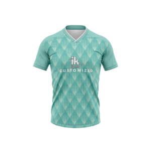 Customized Sublimation Polyester Rib V Neck Soccer Uniform