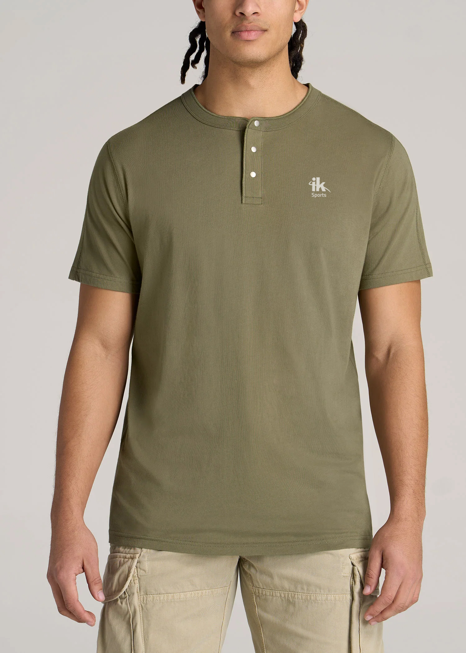 Button Neck Tshirt